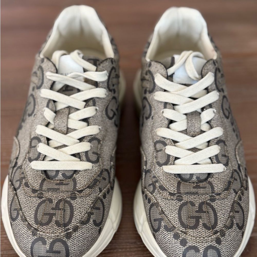 Gucci GG Canvas Sneakers | Neutral Monogram | - Picture 4 of 8